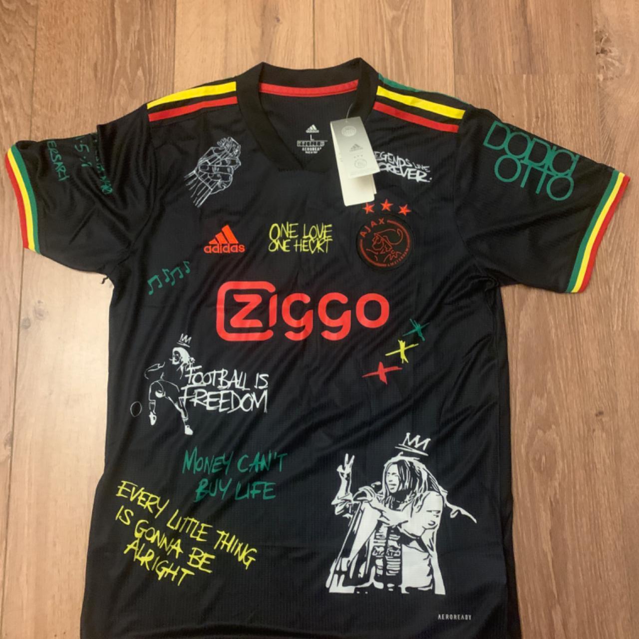 Ajax Amsterdam jersey, bob marley/ second hand, been... - Depop