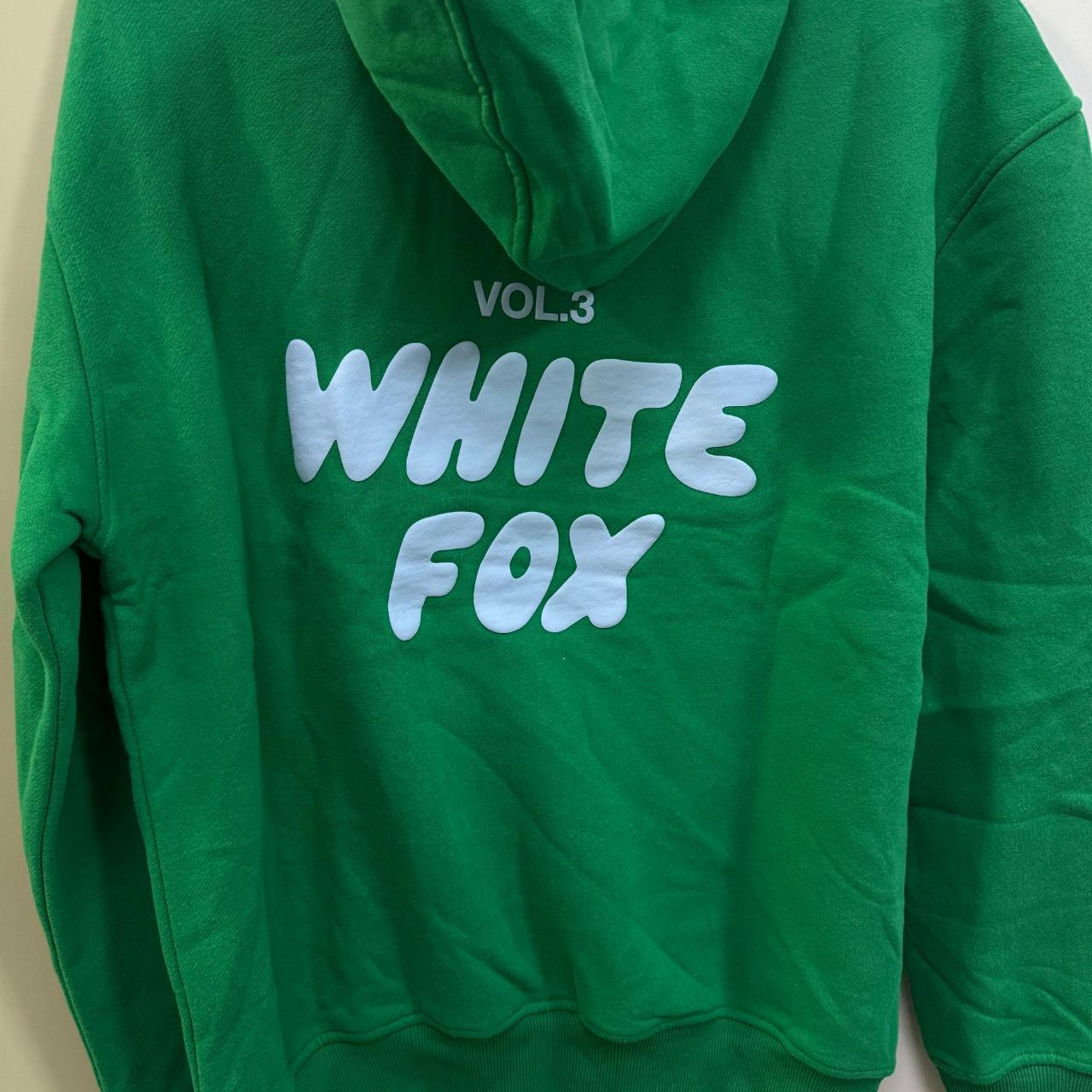 White Fox Boutique Women's green Hoodie Size：xs/s new - Depop