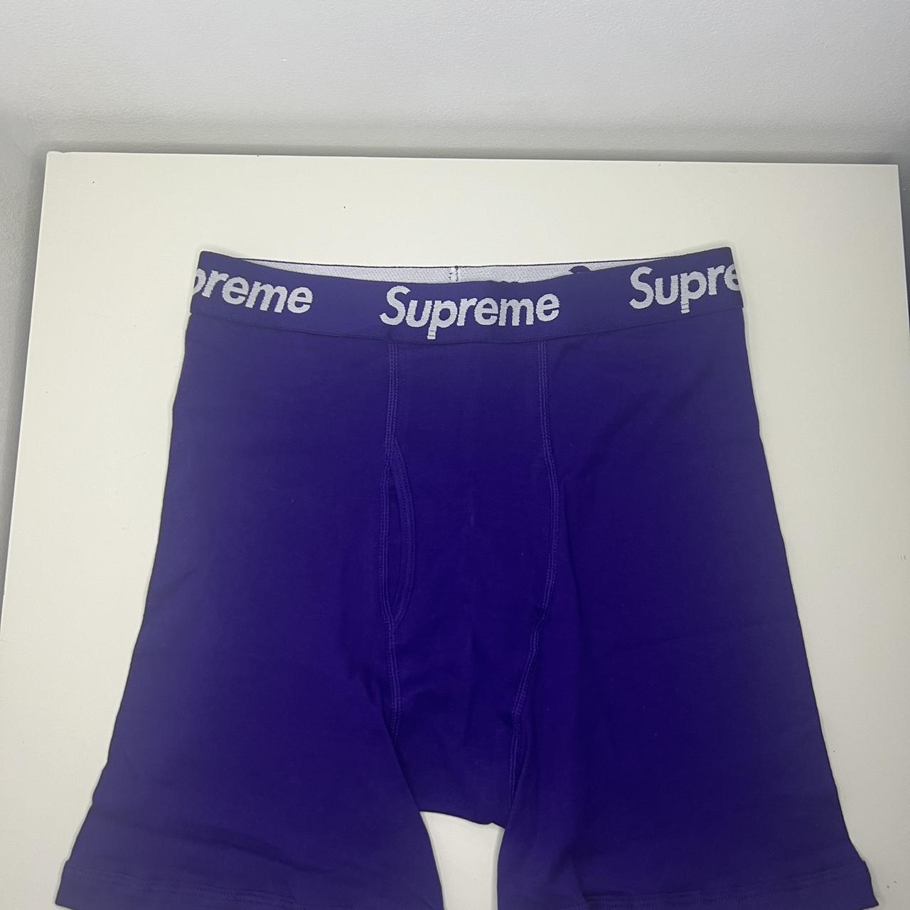 Supreme purple boxers Brand new Size : M | Depop