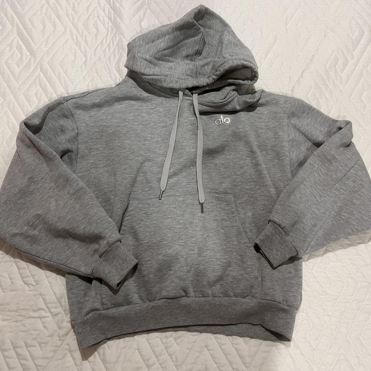 ALO YOGA sinched hoodie Size XS but can fit S... - Depop