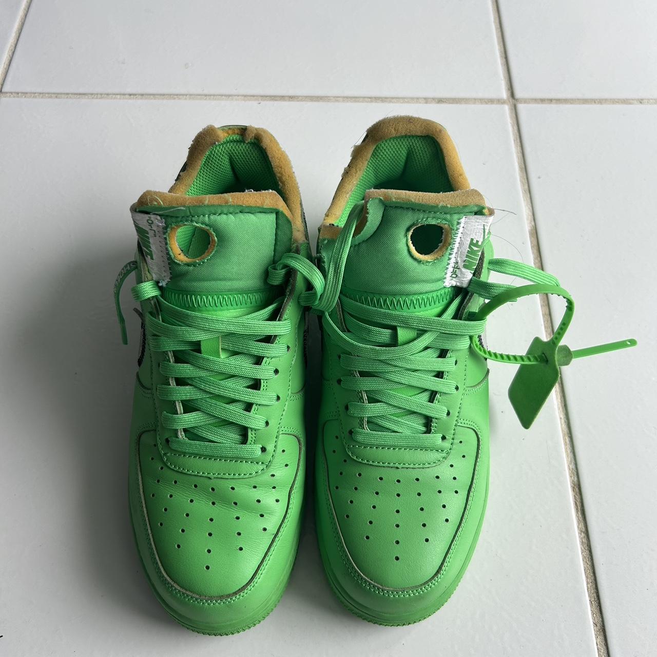 Mid Air Force One Off White Green Nike Air Force Mid Off-White