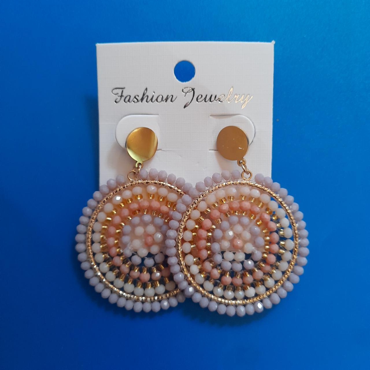 Round shape flower pattern colorful artifificial... - Depop