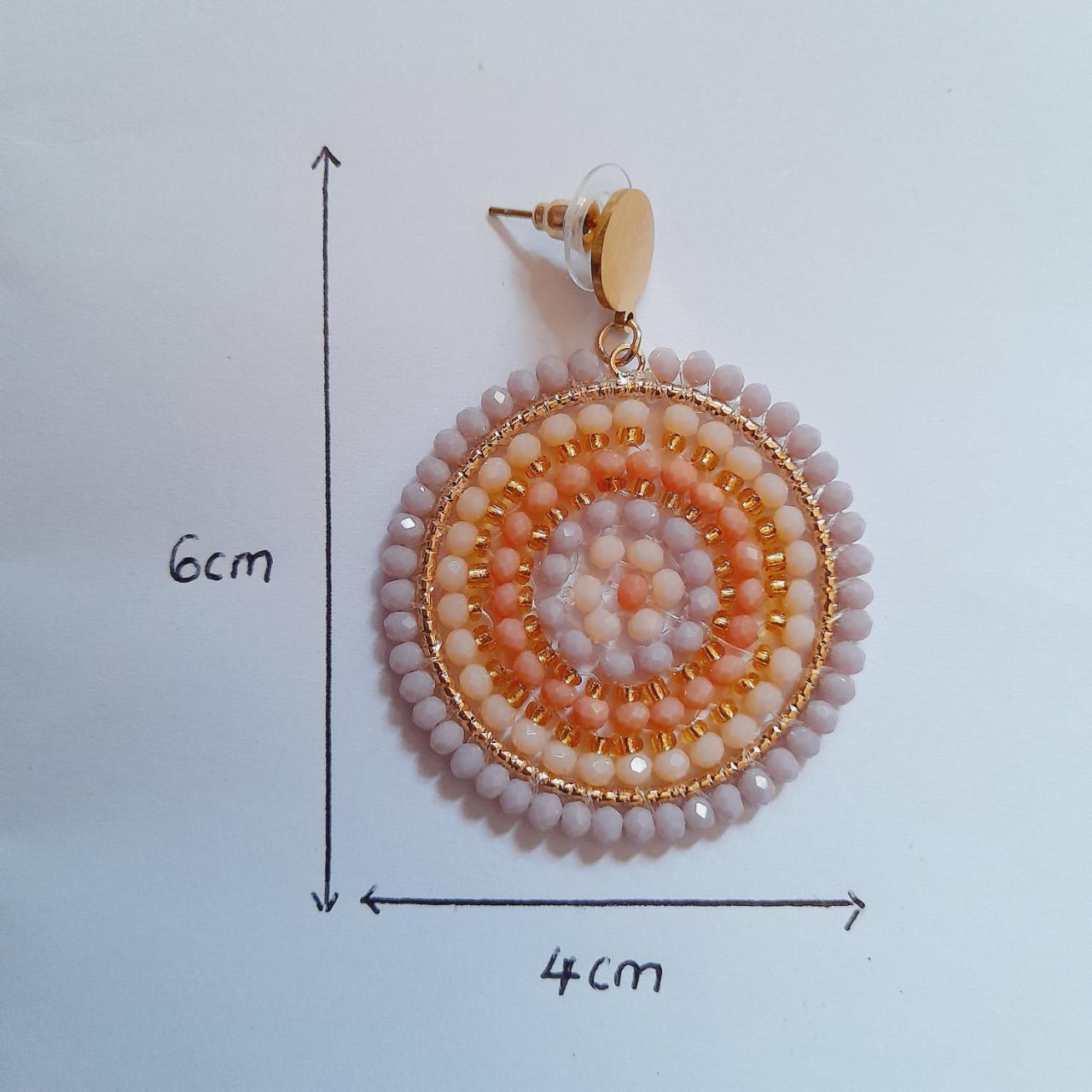 Round shape flower pattern colorful artifificial... - Depop