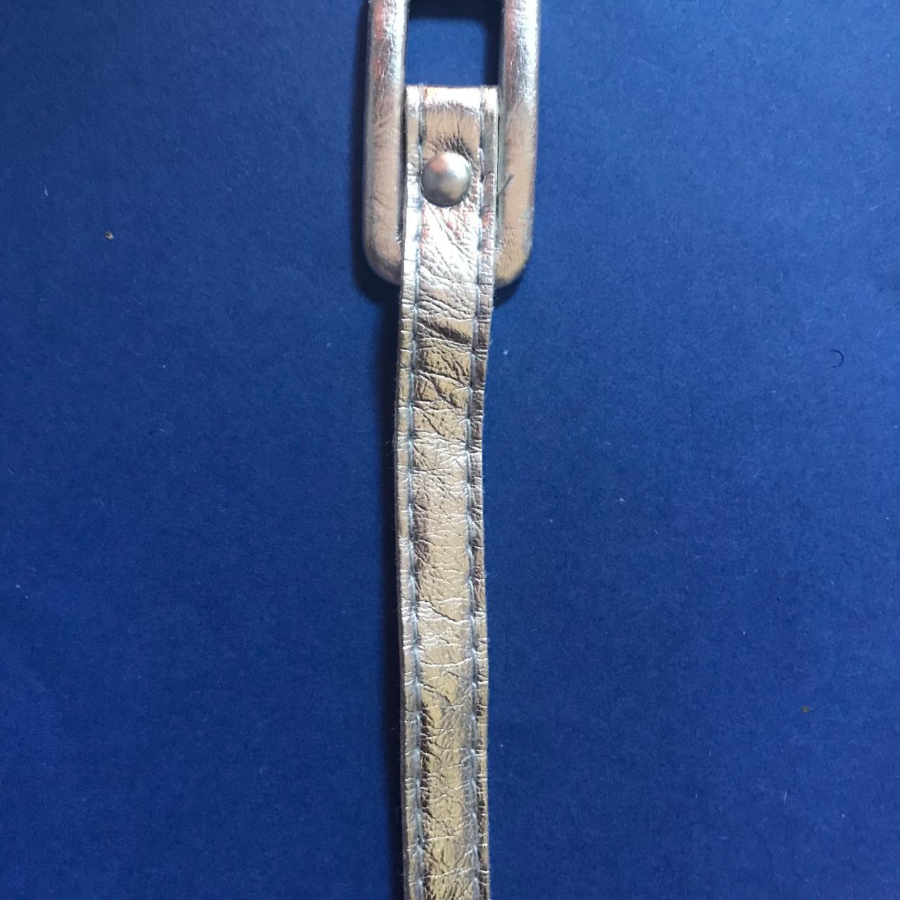 thin silver belt