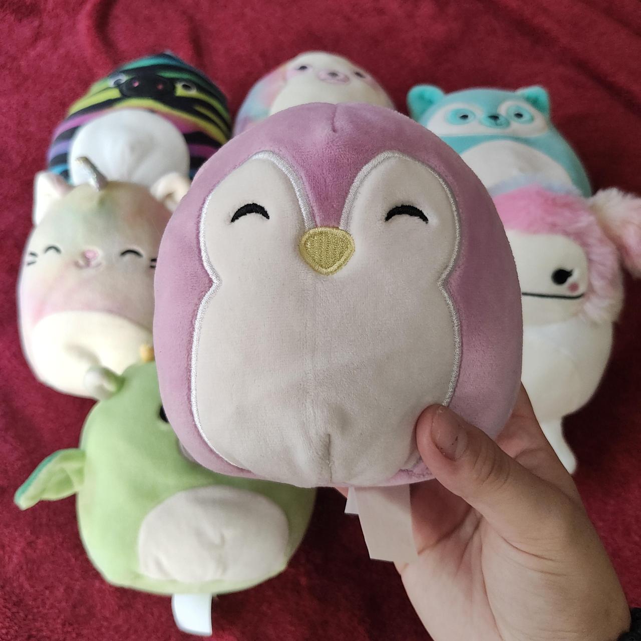 Purple Penguin Mini Squishmallow Palm. Depop