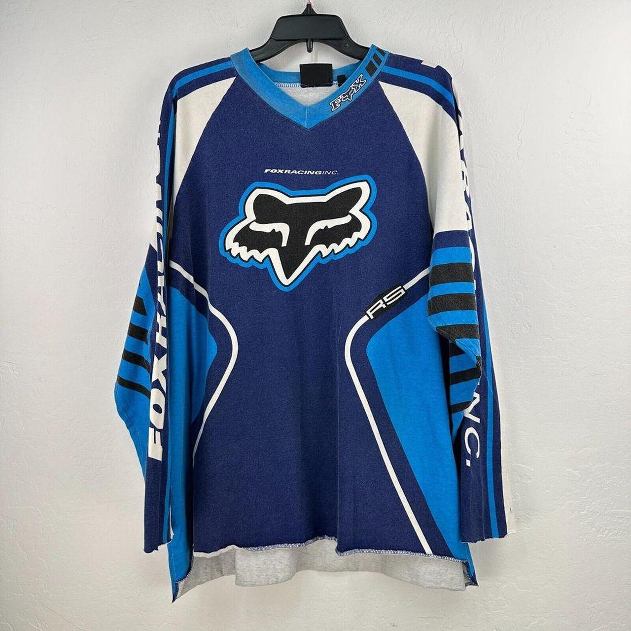 vintage fox racing crewneck sickest fade and | Depop