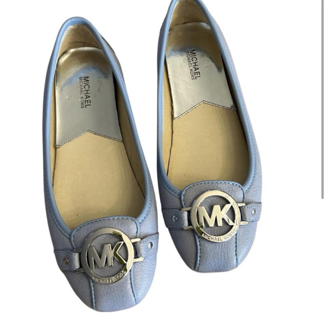 Michael kors store blue flat shoes