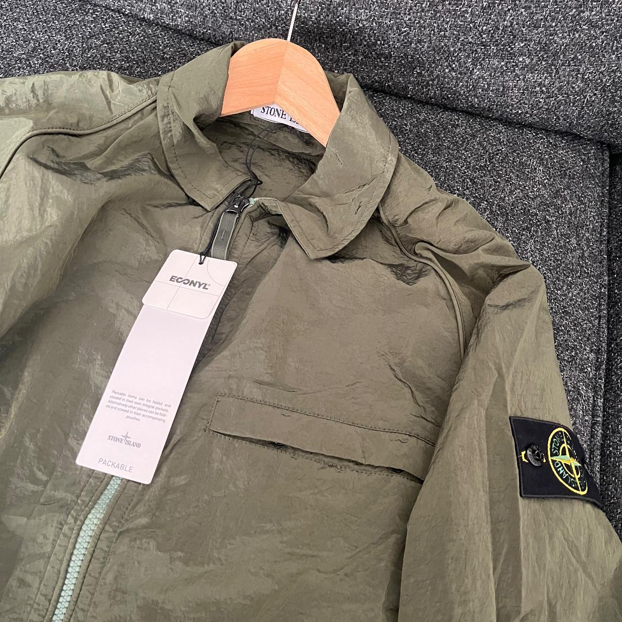 Stone island nylon sale metal overshirt olive