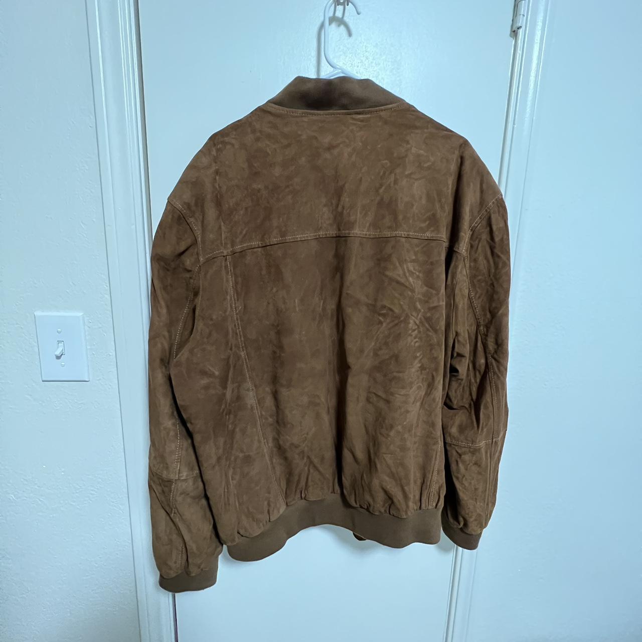 Vintage guide gear 90s leather jacket suede Bomber... - Depop