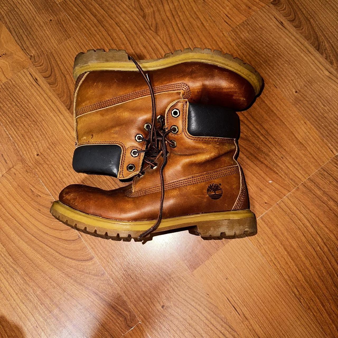 brown timberlands buttas #timbs #timberlands #buttas - Depop