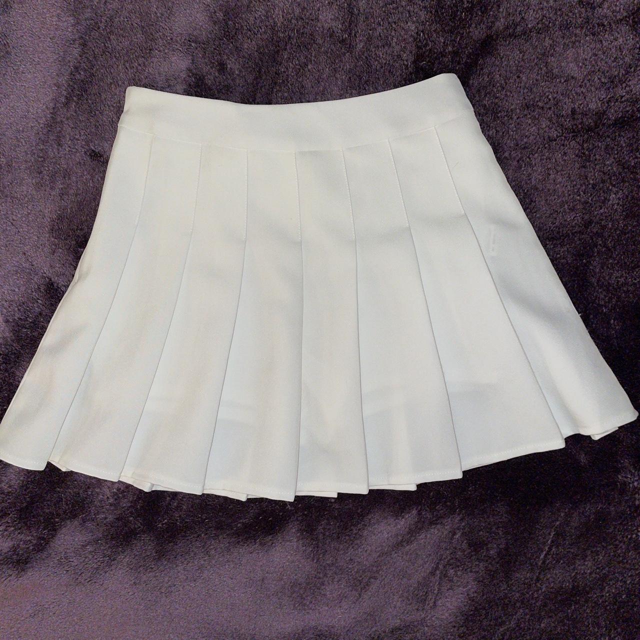 Pleated tennis skorts ⭐️Solid colored white ⭐️Size... - Depop