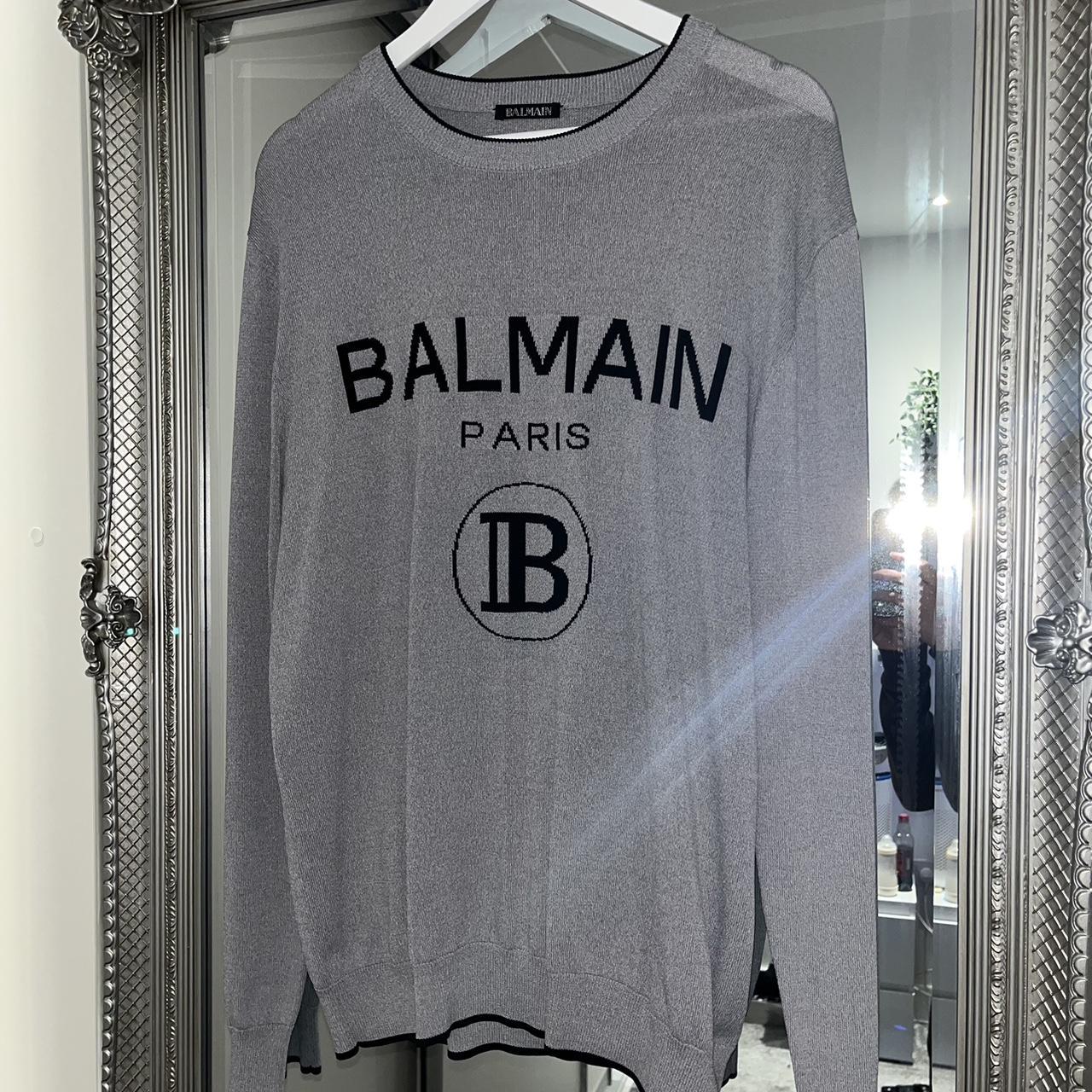 Balmain sale sweatshirt grey