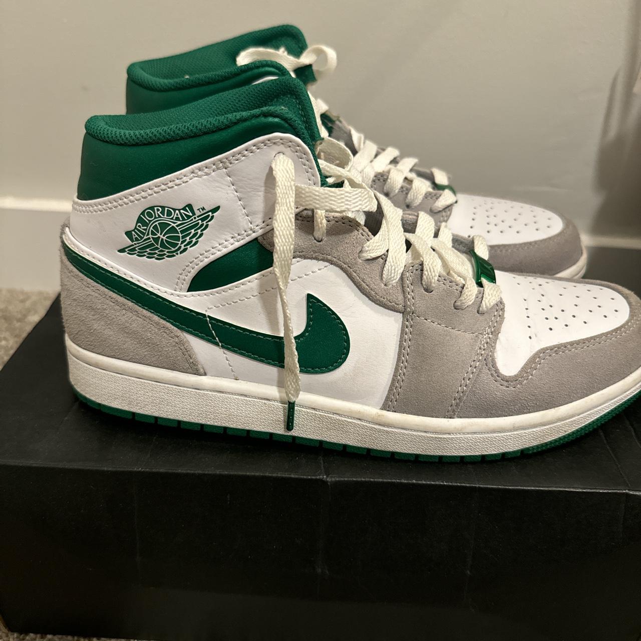 air jordan 1 mid pine green price