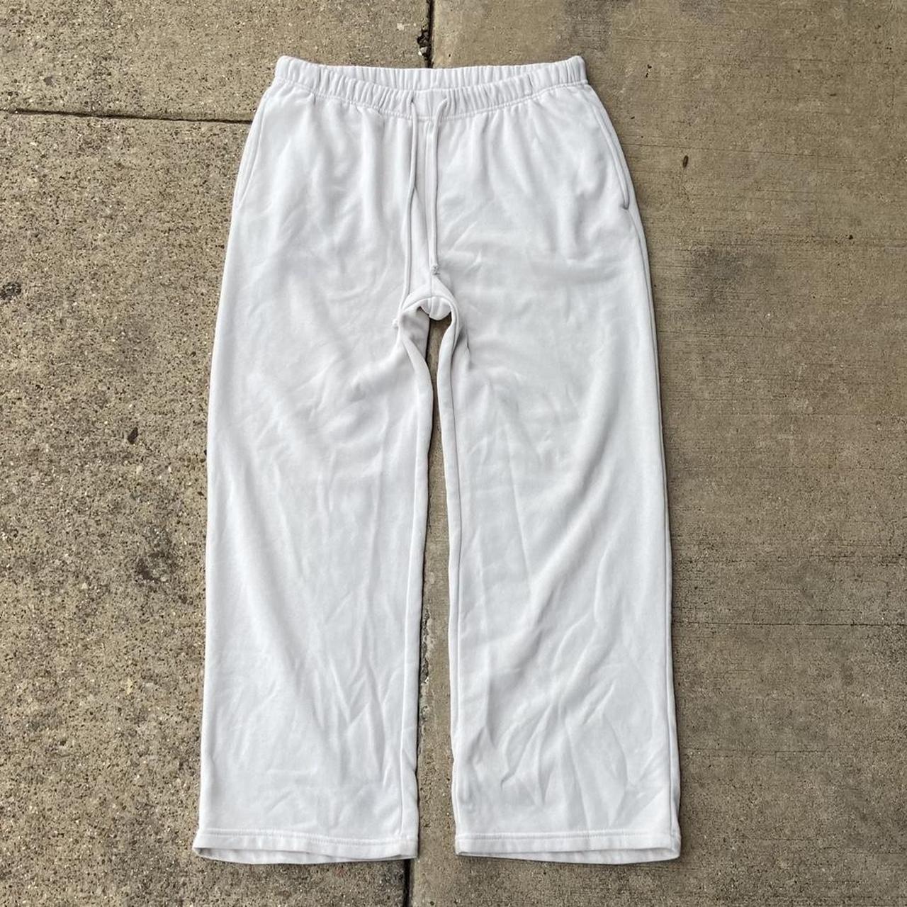 No Boundaries Cream colored blank sweats Size men’s... - Depop