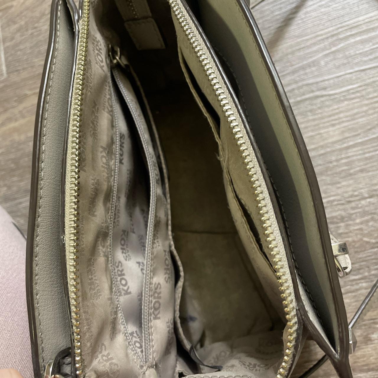 Michael kors light grey purse sale