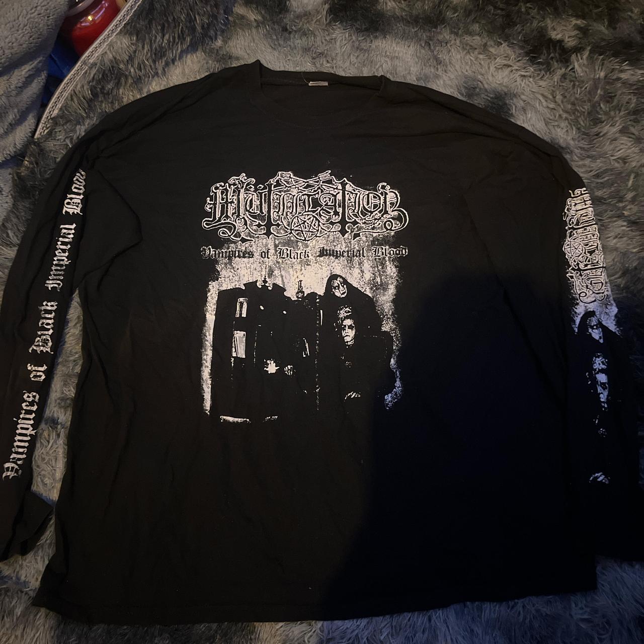 Black metal mutilation long sleeve shirt (extremely... - Depop