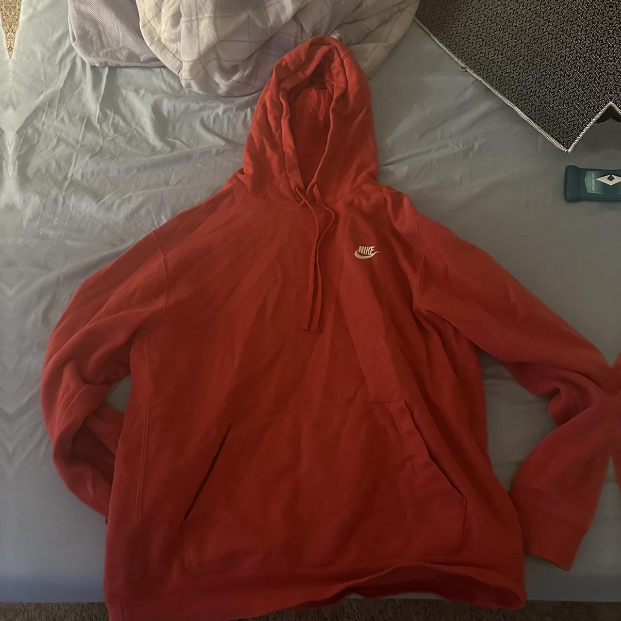 mens red hoodie nike