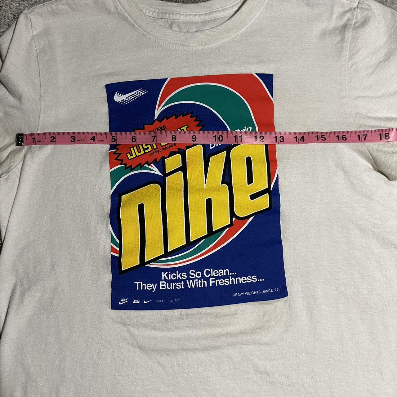 Super cool Nike print tee Size L see measurements... - Depop