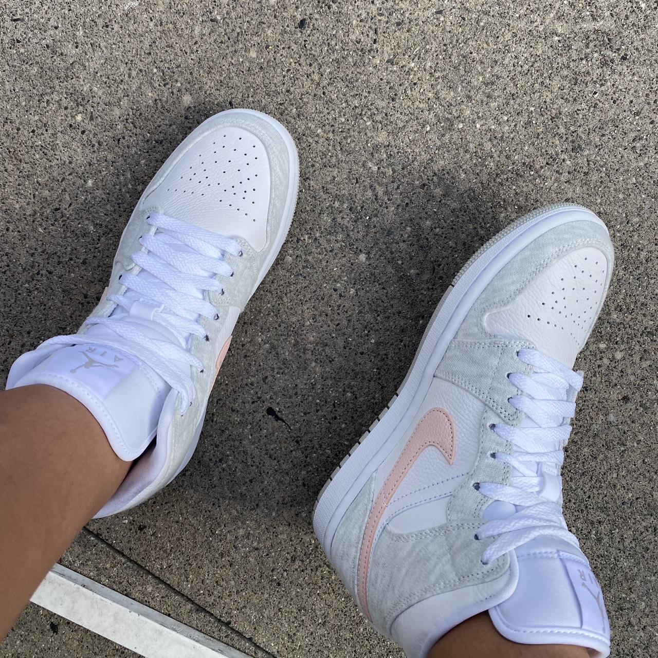 Air Jordan Mid SE Light Iron Ore' Size Depop