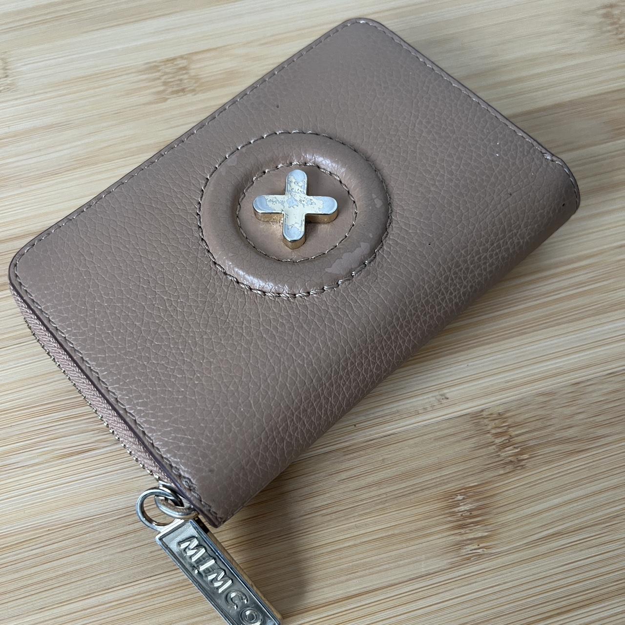 Mimco Fantasy Small Wallet in soft tan/taupe and... Depop