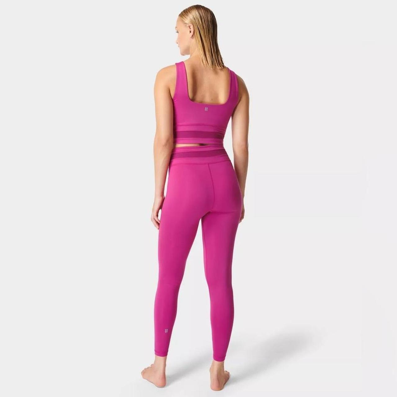 Sweaty Betty ALL DAY WRAP WAIST - Leggings - phlox pink/pink 