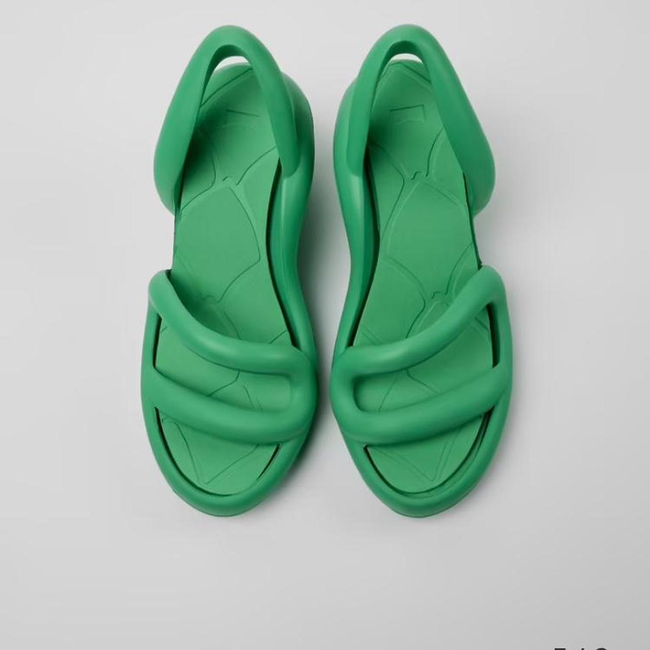 Kelly green Kobarah heeled sandals from Camper!... - Depop
