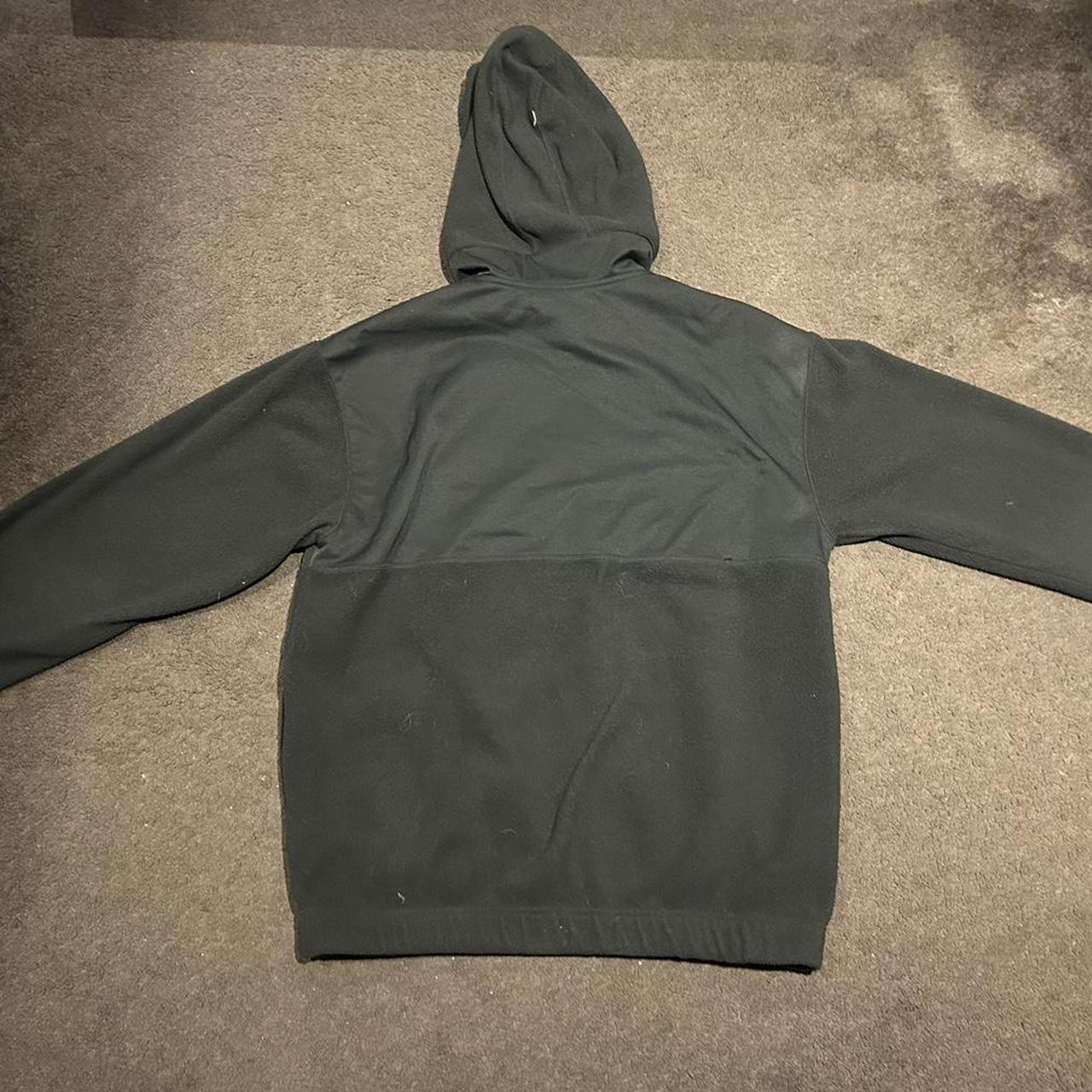 Nike SB polar fleece half zip hoody in black - Depop