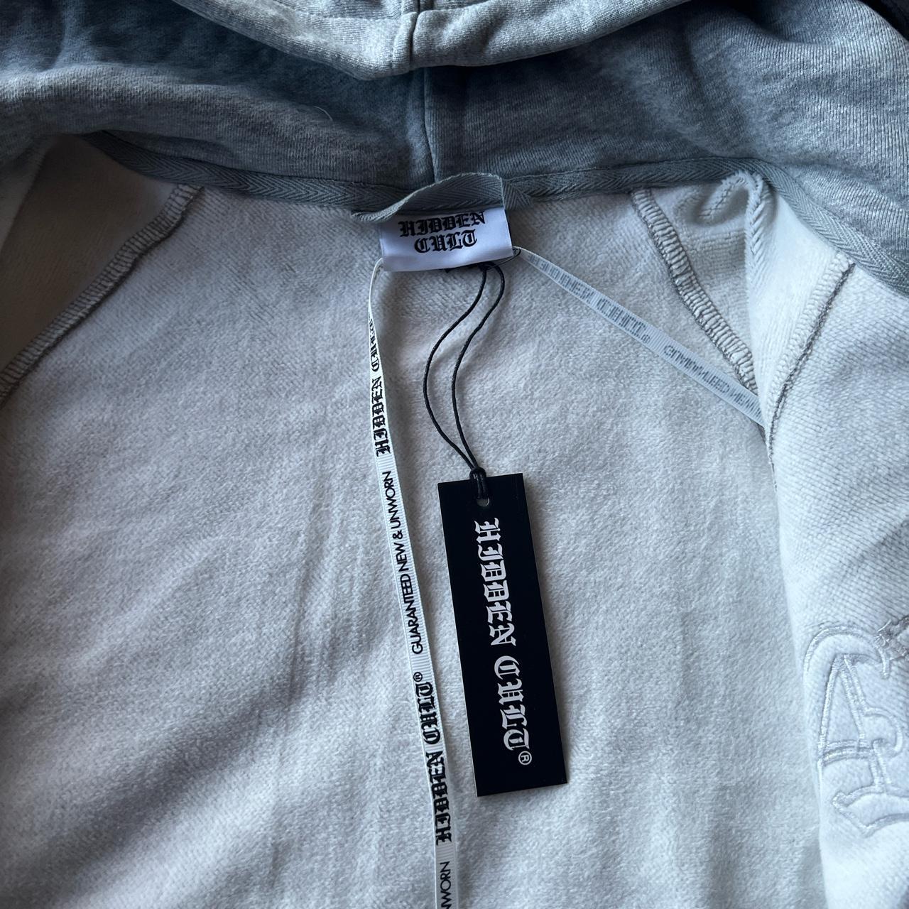 -Hidden Cult grey zip hoodie - XS(6-8) - Brand new... - Depop