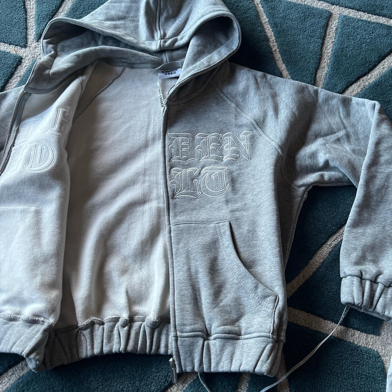 -Hidden Cult grey zip hoodie - XS(6-8) - Brand new... - Depop