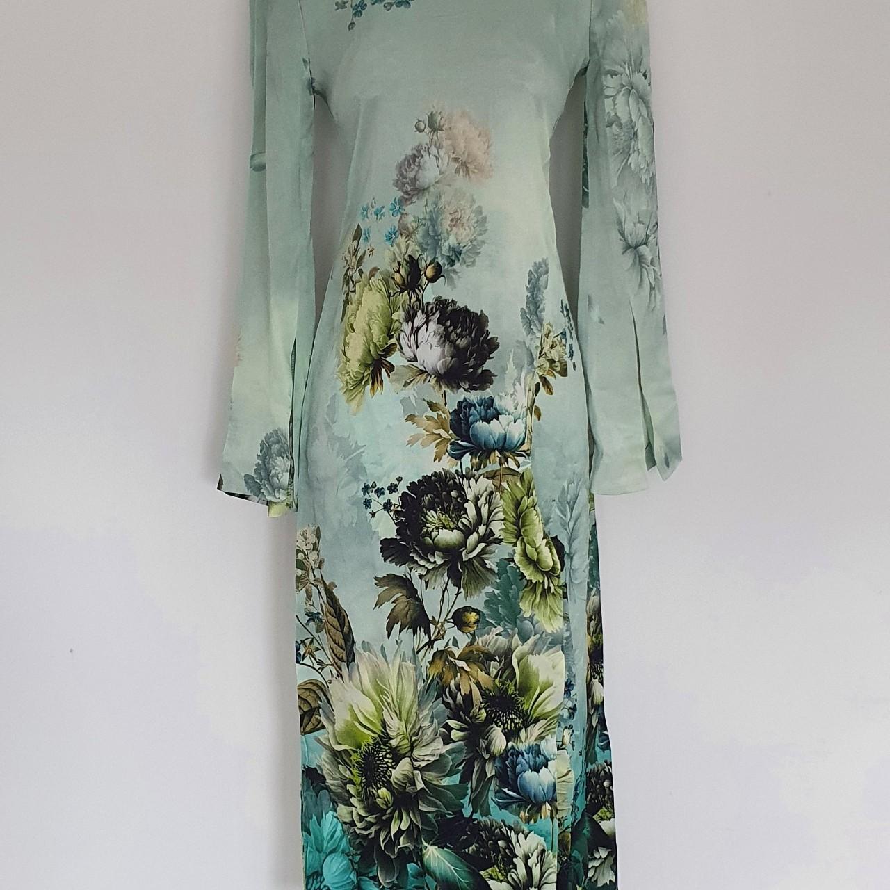 【KAREN MILLEN】Garden Floral Twill Maxi Split Prom Dress bkk12050_floral_xl?$