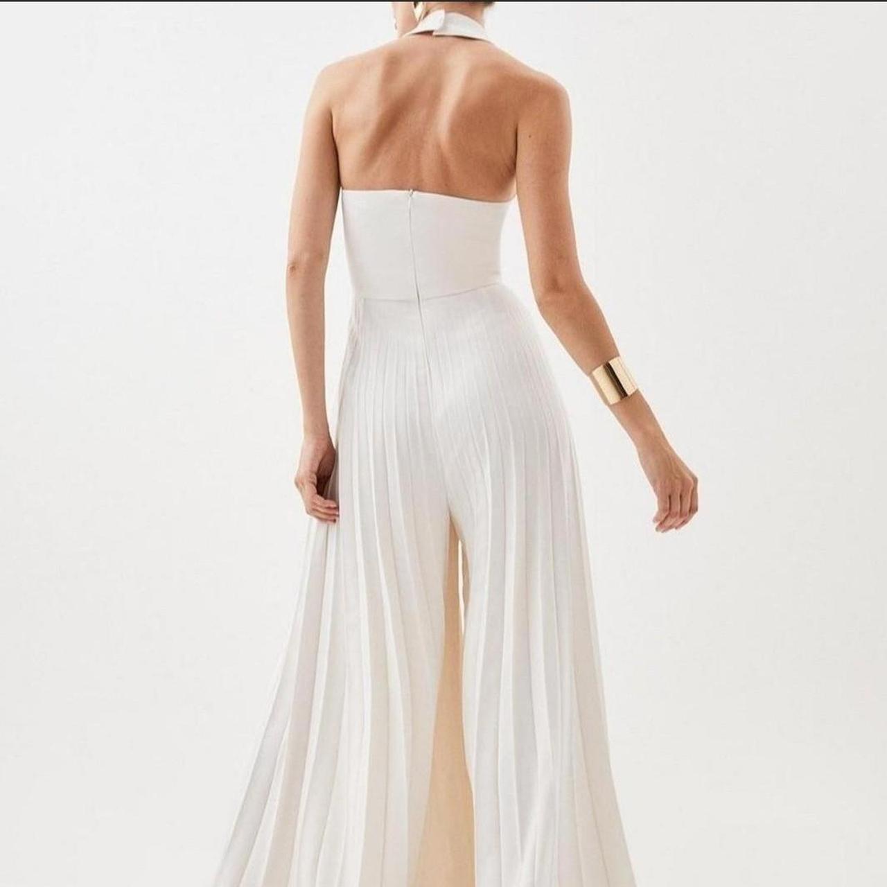 Tall uk 12 jumpsuit pleated karen Millen