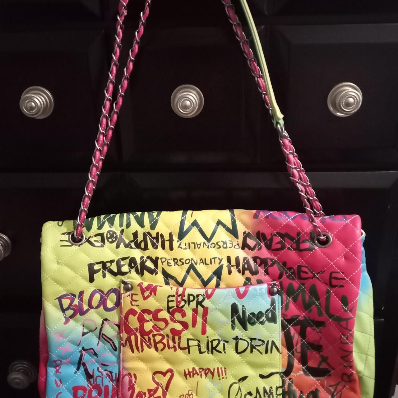 Women's Bag - Multi – Multi-Coloured Large Graffi… - image 2
