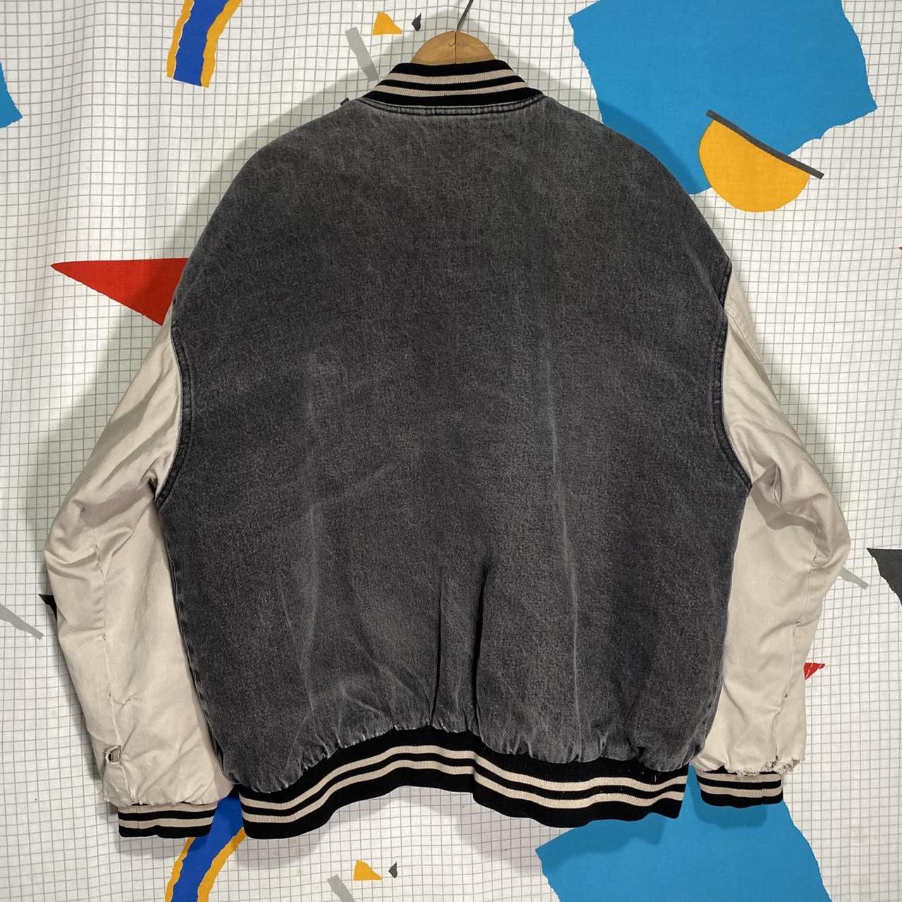 Basic Editions Men's Bomber Jacket - Grey/Black -… - image 2