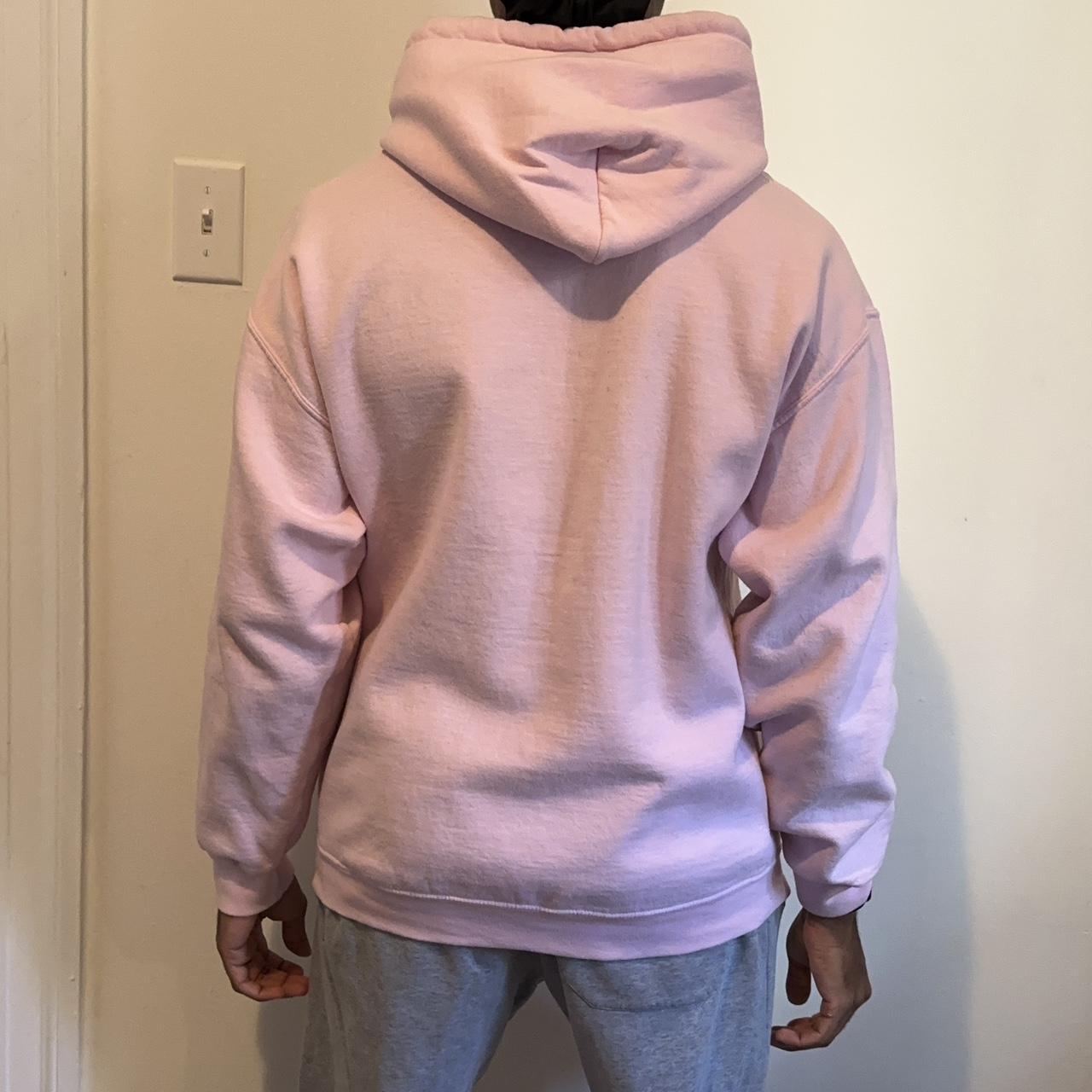 HUF Men's Pink and Black Hoodie Depop