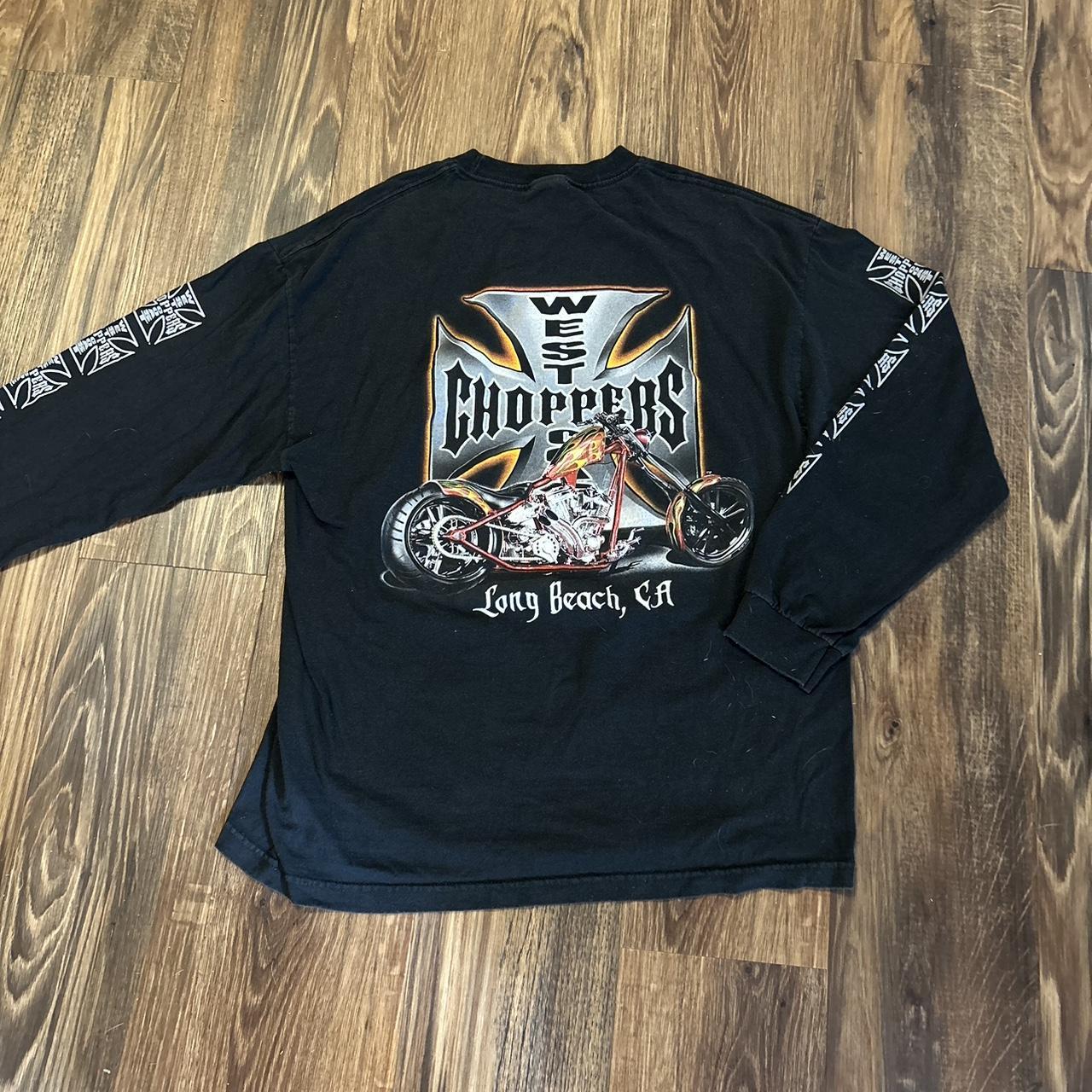 Y2K West Choppers Long Sleeve Long Beach CA - Depop