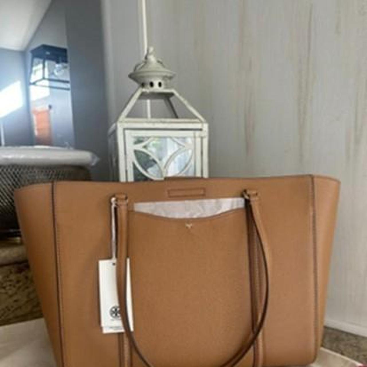 New Tory Burch large Thea tote leather tiramisu... - Depop