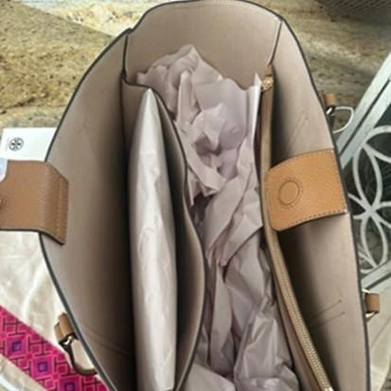 New Tory Burch large Thea tote leather tiramisu... - Depop