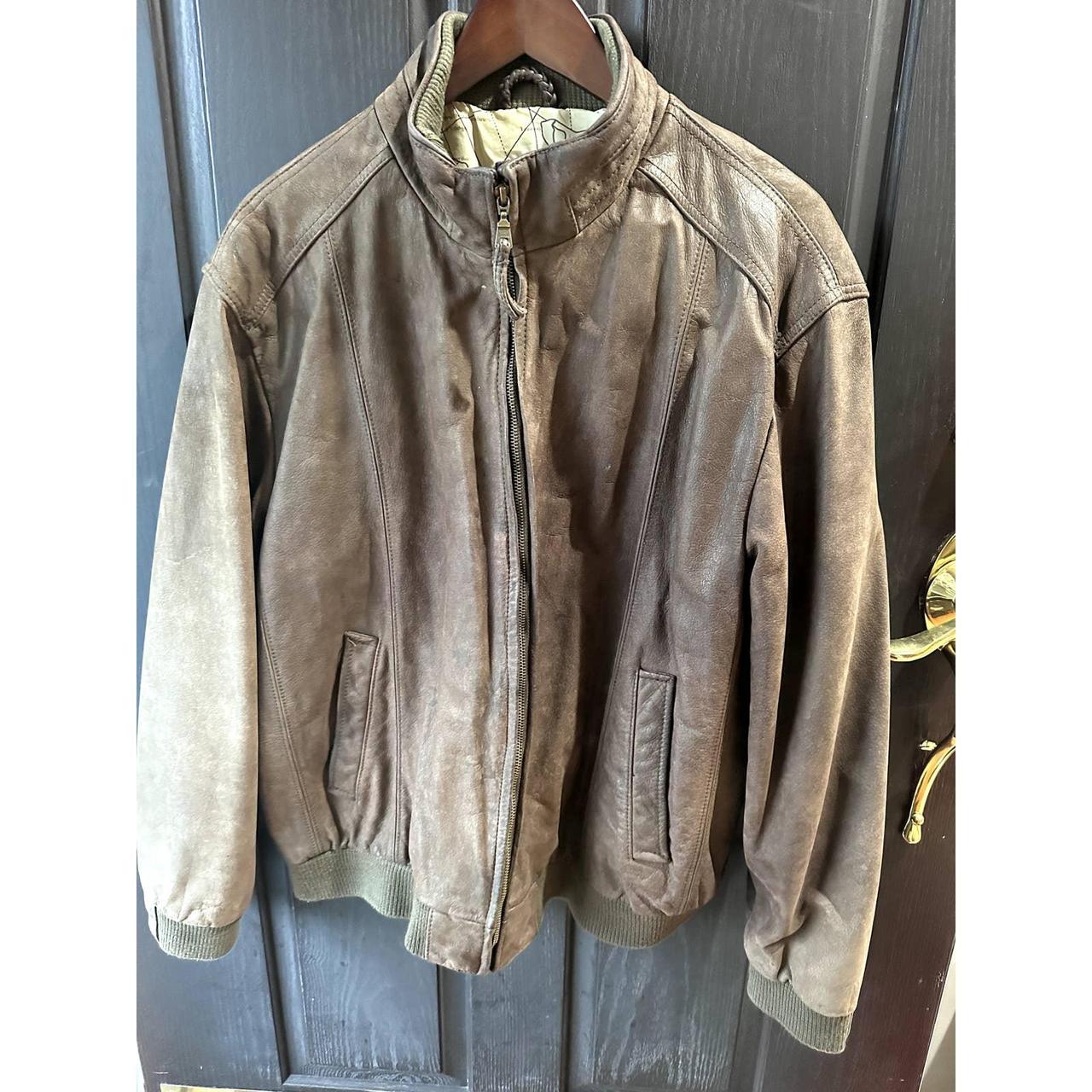 Jos a bank clearance leather bomber jacket