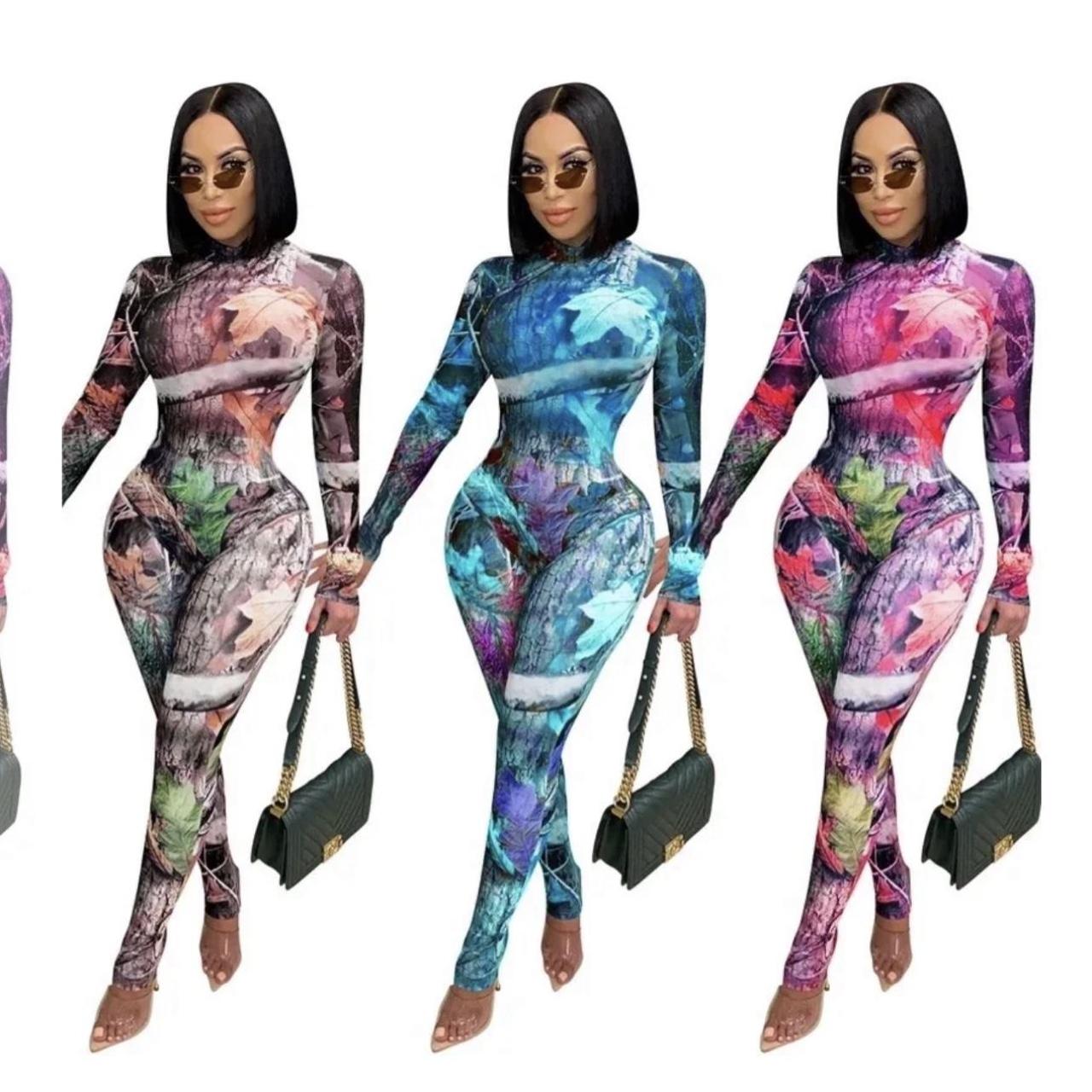 Sheer Mesh See Through Pattern Print 2 Piece Set For | Depop