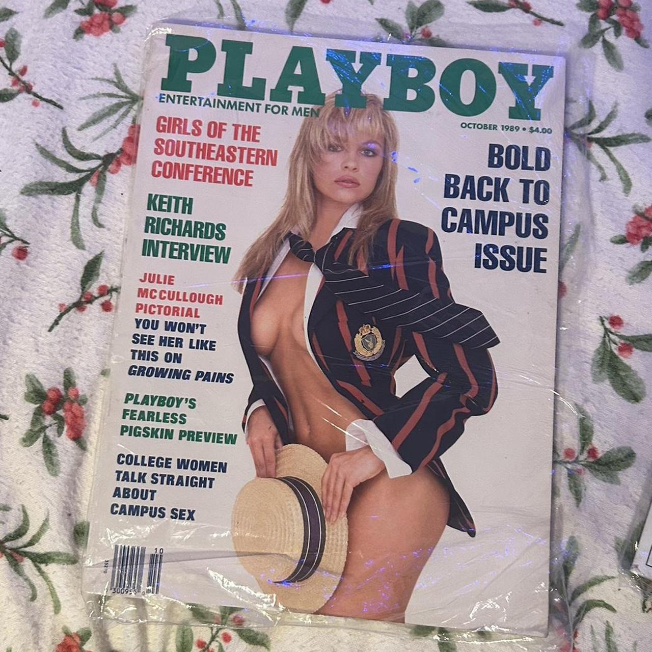 Playboy mags one October 1989 Pamela Anderson - Depop