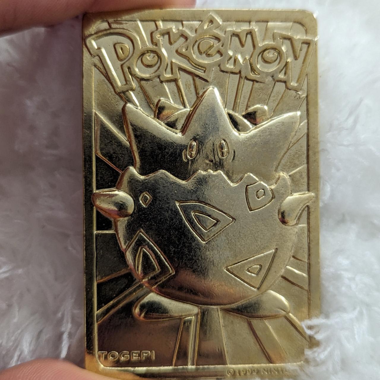 Pokemon Togepi Limited Edition 1999 23K Gold Plated... - Depop