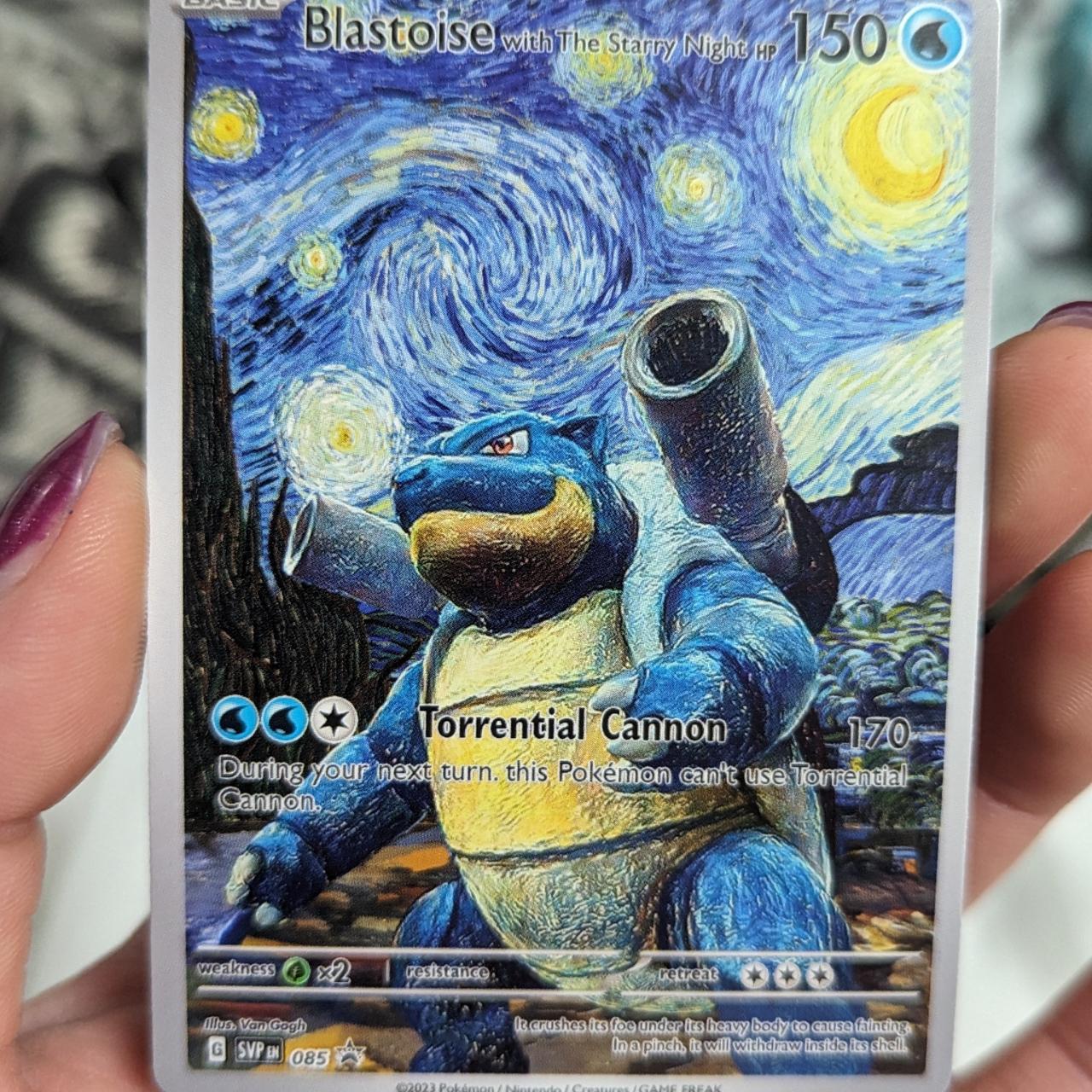 POKEMON CUSTOM FAN MADE CARD - Blastoise with The... - Depop