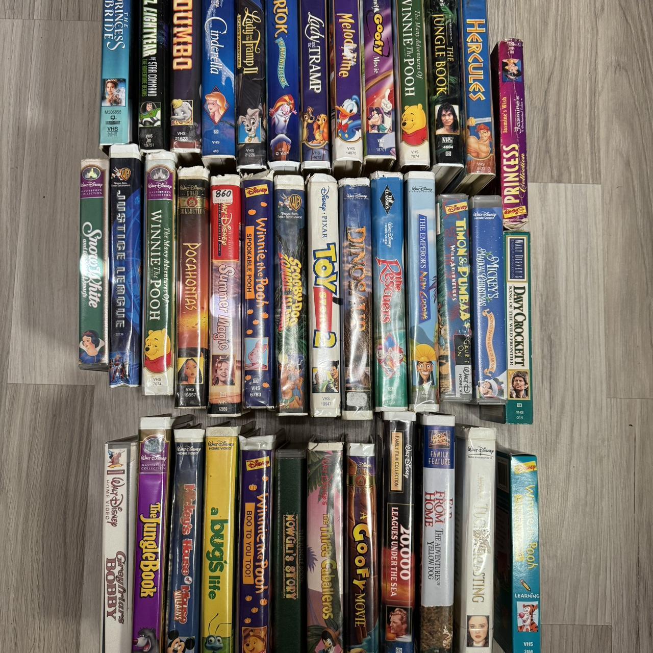 Bundle of 21 - Classic Walt Disney VHS Video shops Tapes Movies