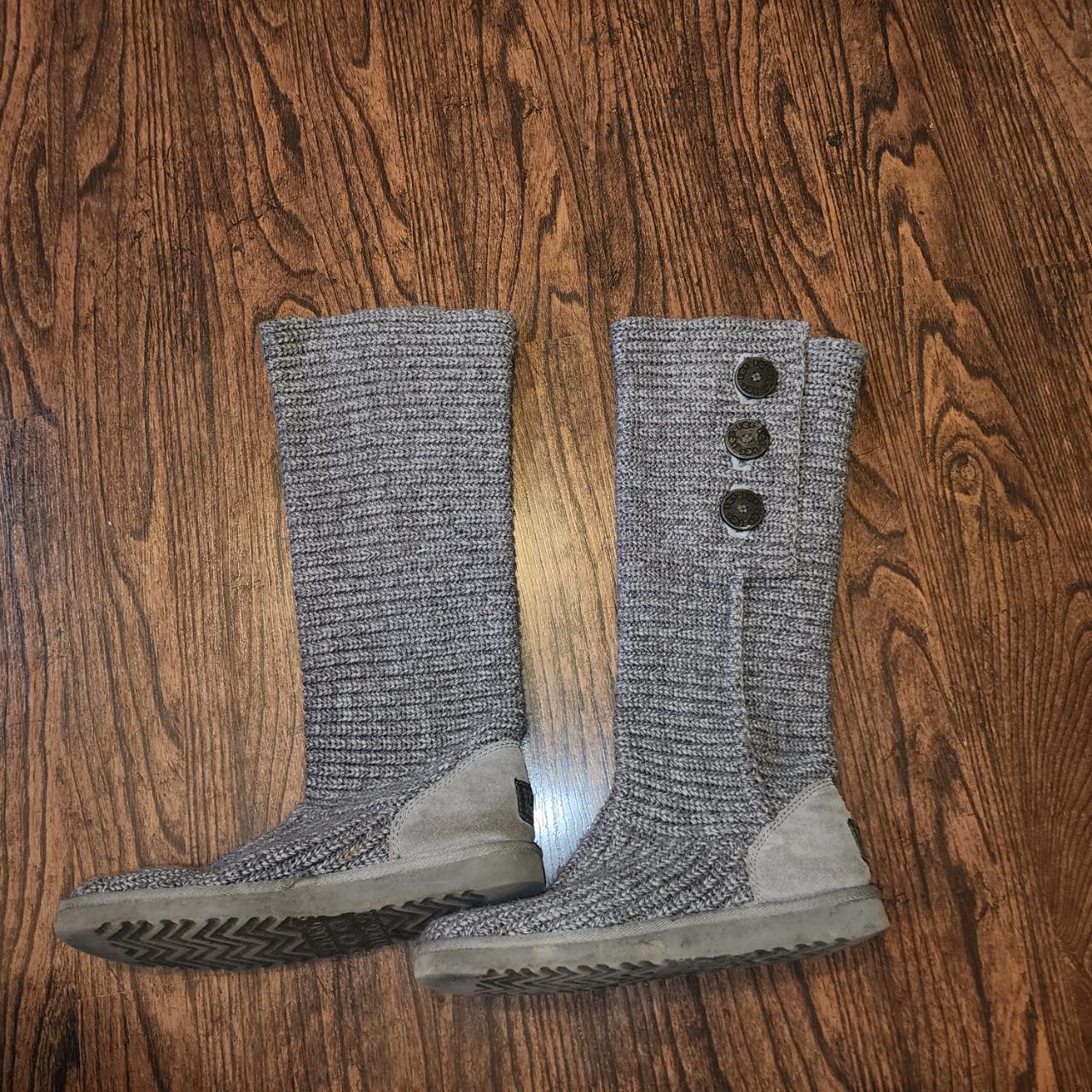 UGG knit boots. Perfect condition. Size 8 - Depop