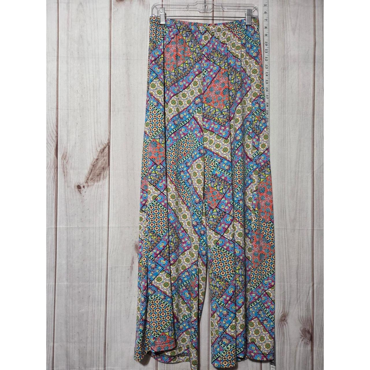 Women's Pants - Multi - M – Boho Chic Patchwork W… - image 2