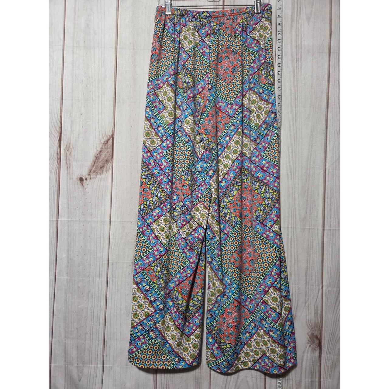 Women's Pants - Multi - M – Boho Chic Patchwork W… - image 1