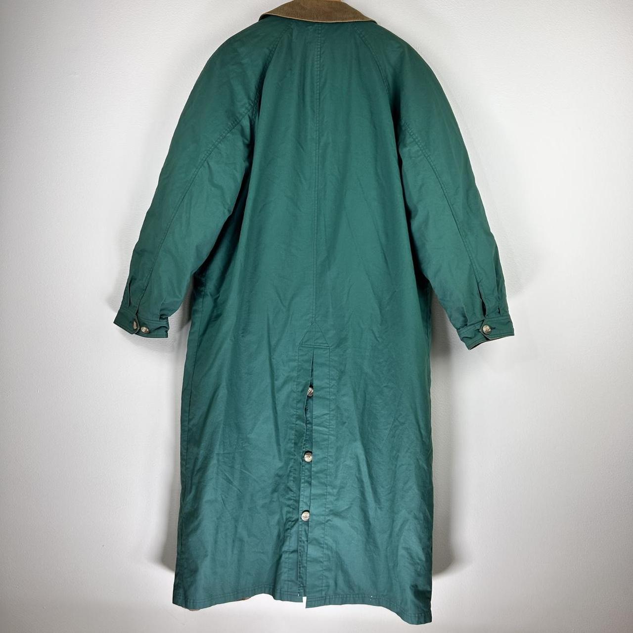 Vintage Men's Overcoat - Green/Brown - L – Vtg Br… - image 2