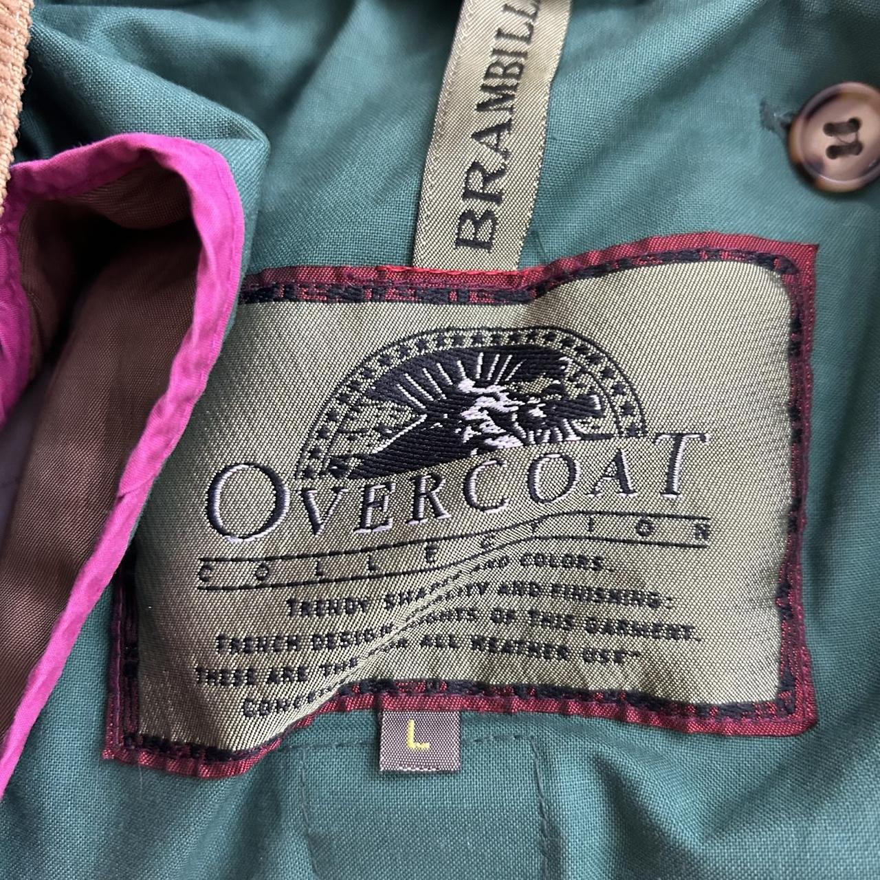 Vintage Men's Overcoat - Green/Brown - L – Vtg Br… - image 3