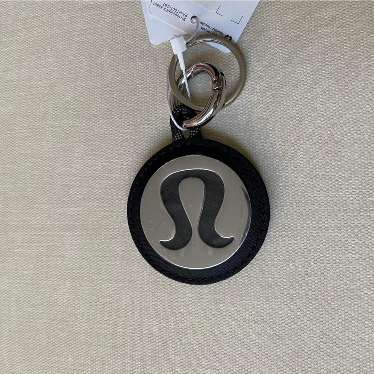 Lululemon Athletic offers Logo Keychain Pale Raspberry Silver NWT O/S