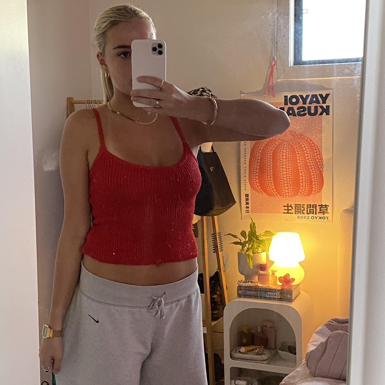 glassons sparkly red top does have minor... Depop